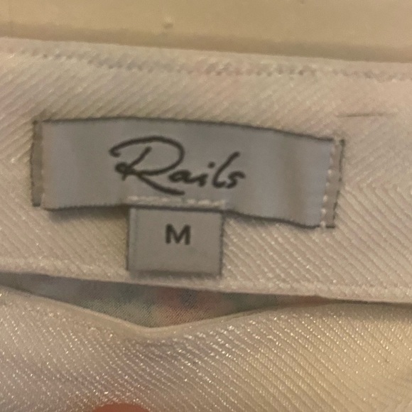 RAILS LARA RUFFLED SKIRT ADJUSTABLE LENGTH WILD DAISIES DITSY FLORAL M MEDIUM - Picture 5 of 5